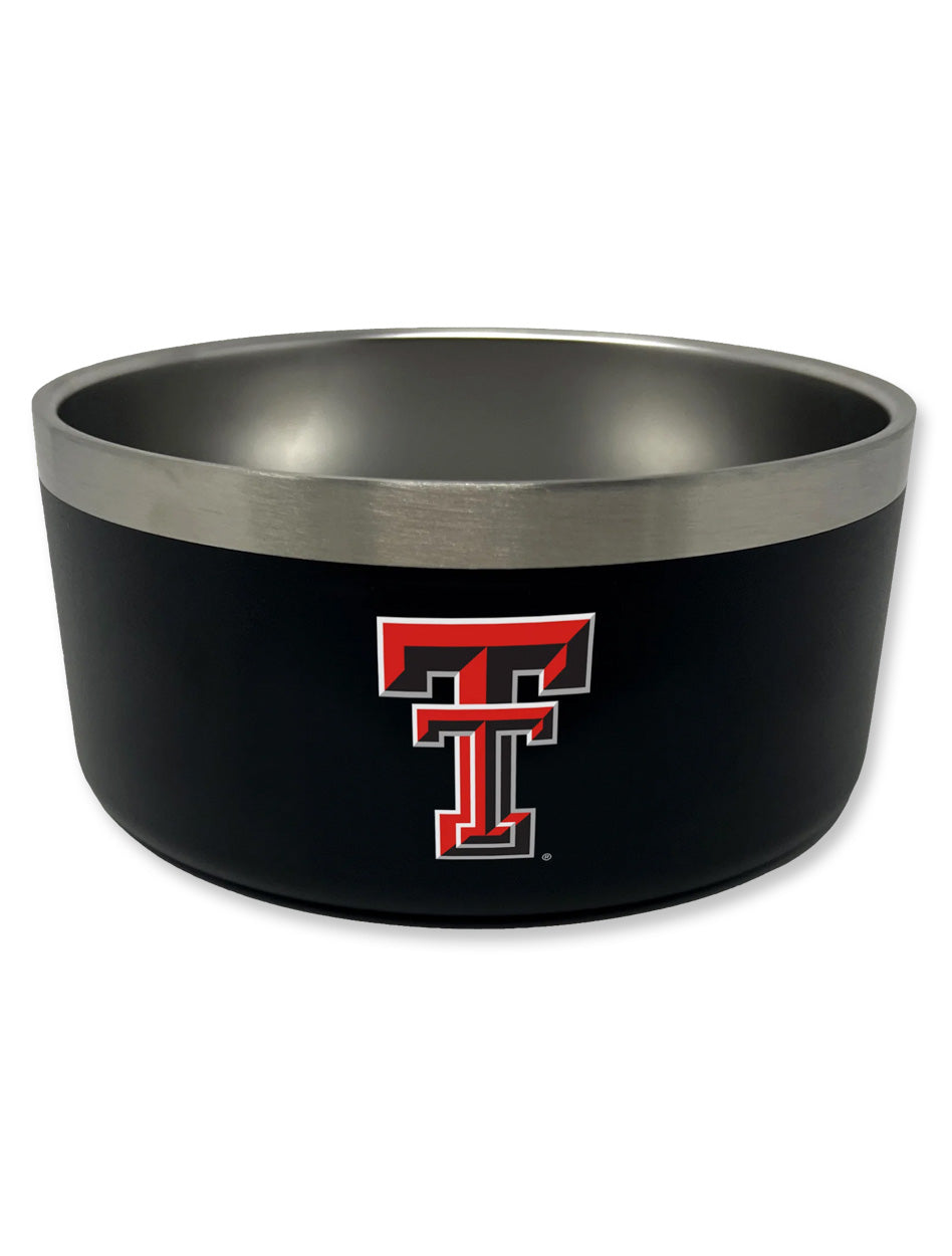 Texas Tech Double T Stainless Steel Dog Bowl