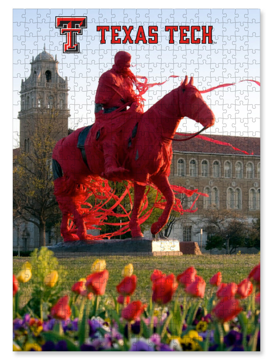 Texas Tech Double T "Will Rogers Wrapped" 500 Piece Puzzle