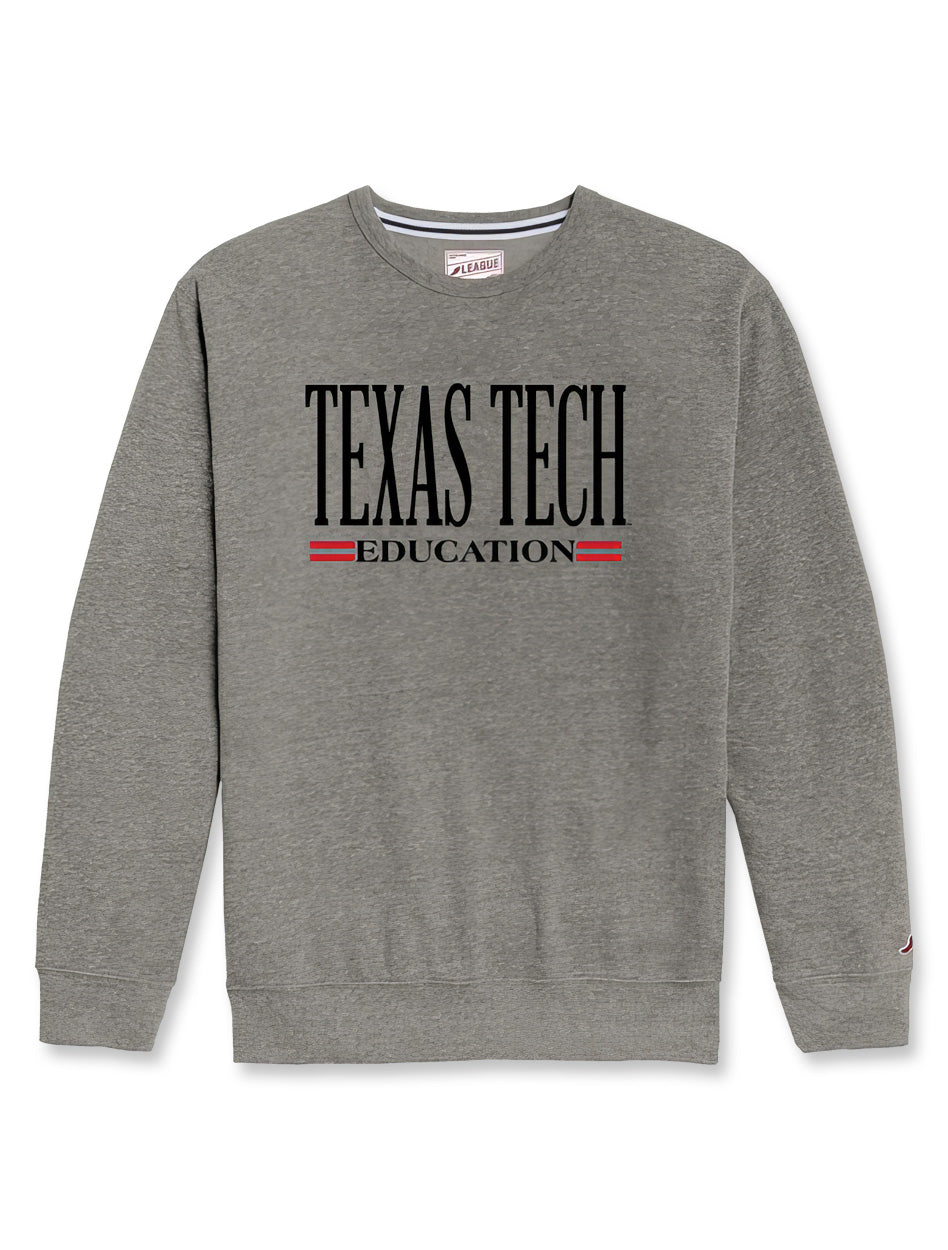 Texas Tech Education Tri-Blend Crewneck Sweatshirt