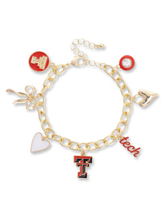 Texas Tech charm bracelet, Red Raiders bracelet, Texas Tech jewelry, Texas Tech enamel bracelet, Texas Tech gold charm bracelet, Double T charm bracelet, Texas Tech women’s bracelet, Texas Tech 
Texas Tech Women's Clothing
Texas Tech ACCESSORIES
Texas Tech Women's Accessories
Texa.ashion jewelry, Red Raiders accessories, Texas Tech fan jewelry, Texas Tech game day bracelet, Texas Tech gift idea, Texas Tech logo bracelet, Red Raiders gold bracelet, Texas Tech alumni jewelry, Texas Tech spirit wear accessory.