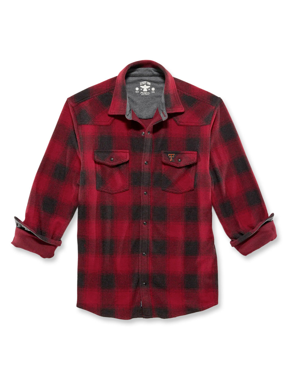 Texas Tech Flag & Anthem "Premont" Western Hero Knit Flannel Shirt