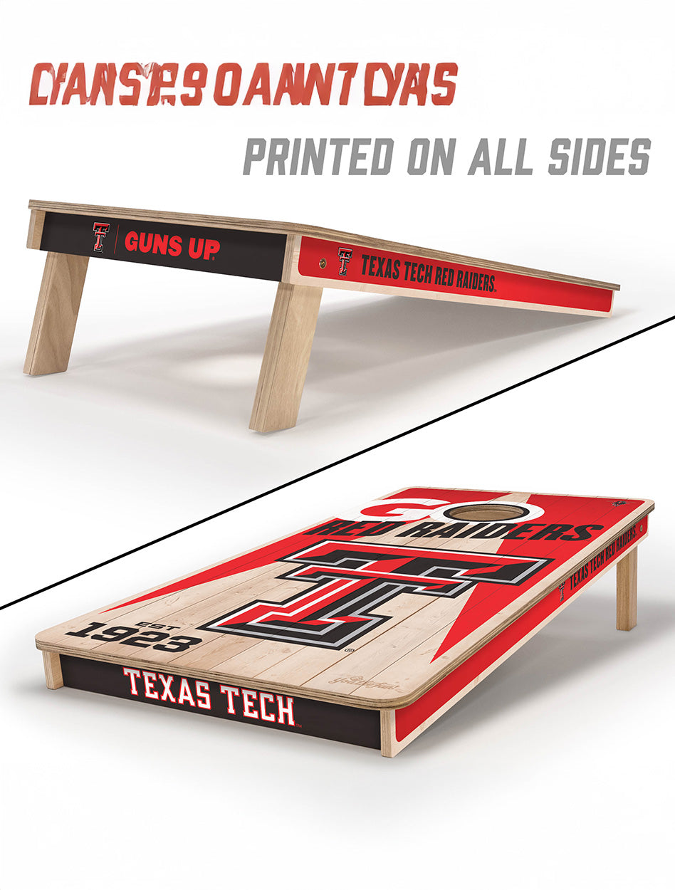 Texas Tech GIFTS
Texas Tech Boredom Busters
Texas Tech New Products
Weberous For Development
Texas Tech cornhole board set
Go Red Raiders tailgate games
Regulation wood cornhole boards
Texas Tech bean bag toss
NCAA licensed cornhole game
Real wood cornhole with Double T logo
Texas Tech 2x4 cornhole boards
Red Raiders outdoor game set
Cornhole boards with bags
Texas Tech tailgate essentials