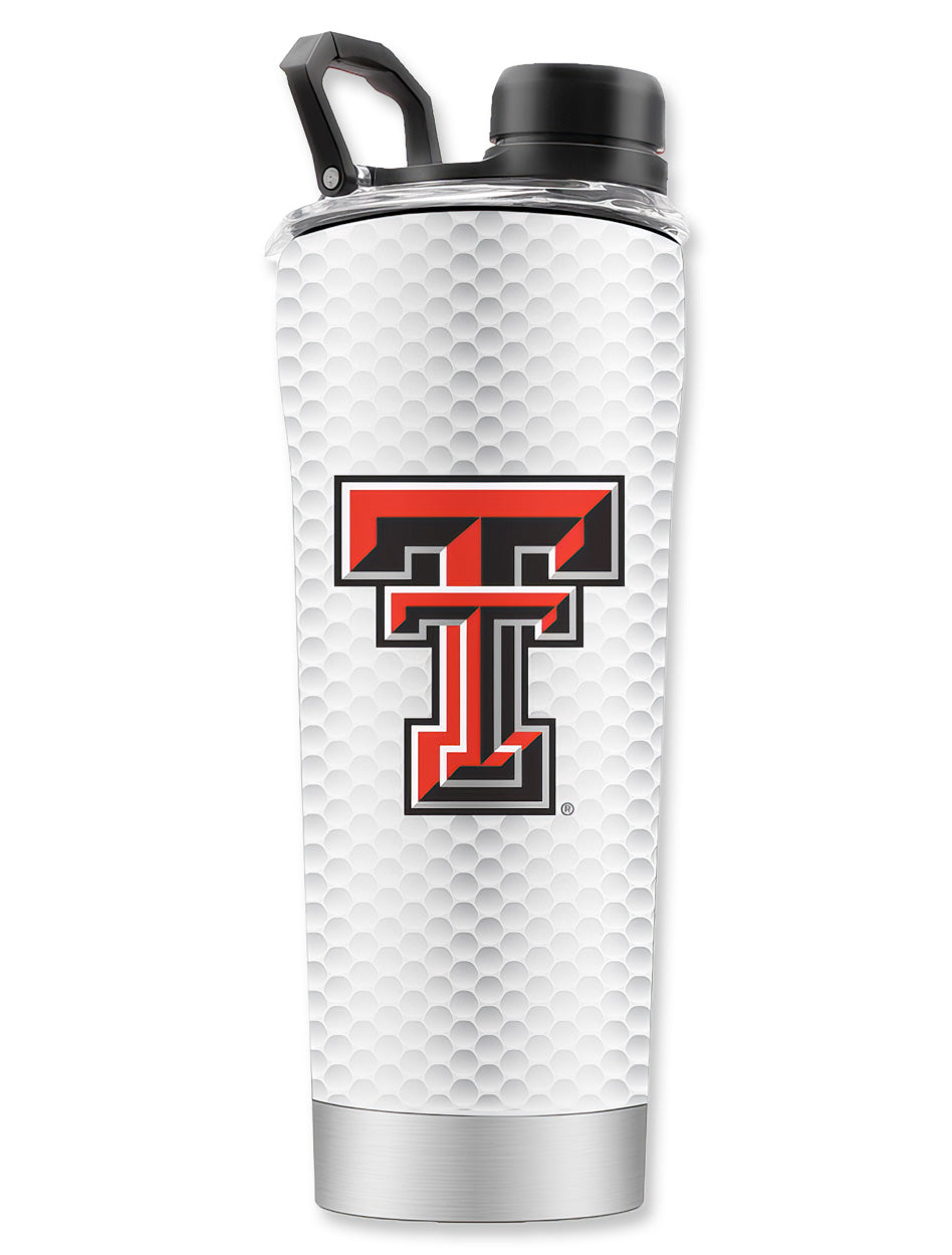 Texas Tech Golf Ball White Shaker Bottle