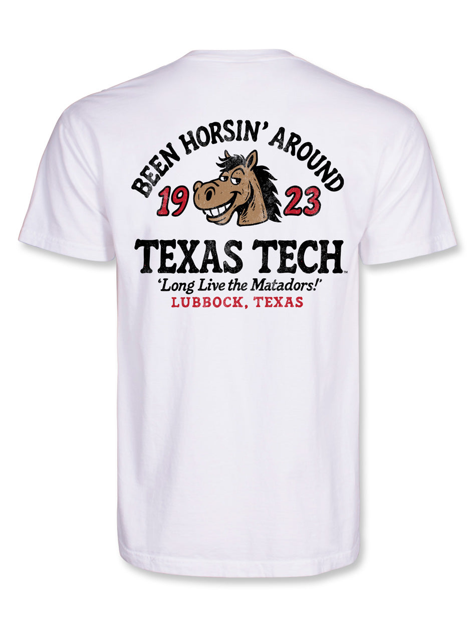 Texas Tech "Horsin' Around" Pocketed Short Sleeve T-Shirt