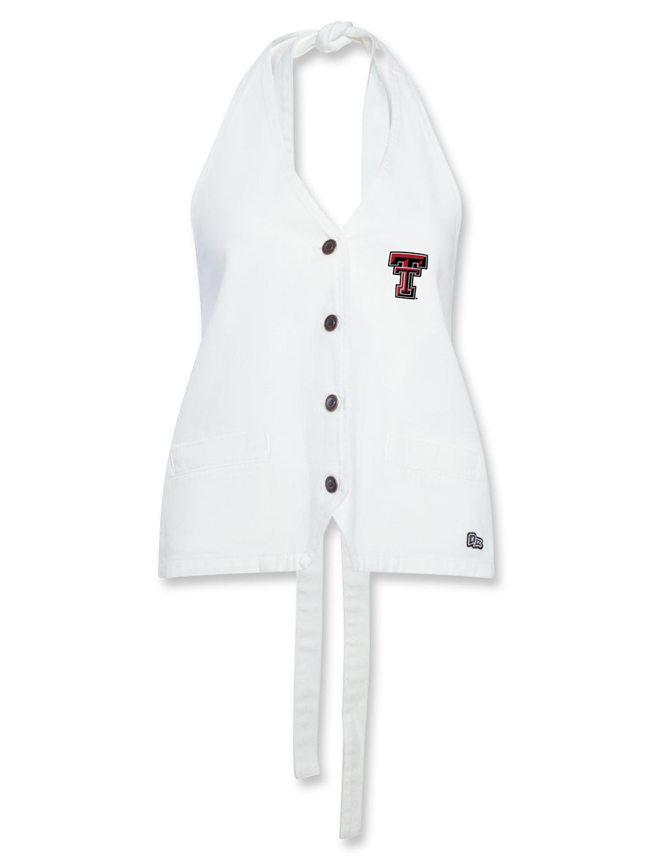 Texas Tech Hype & Vice Denim Halter Vest