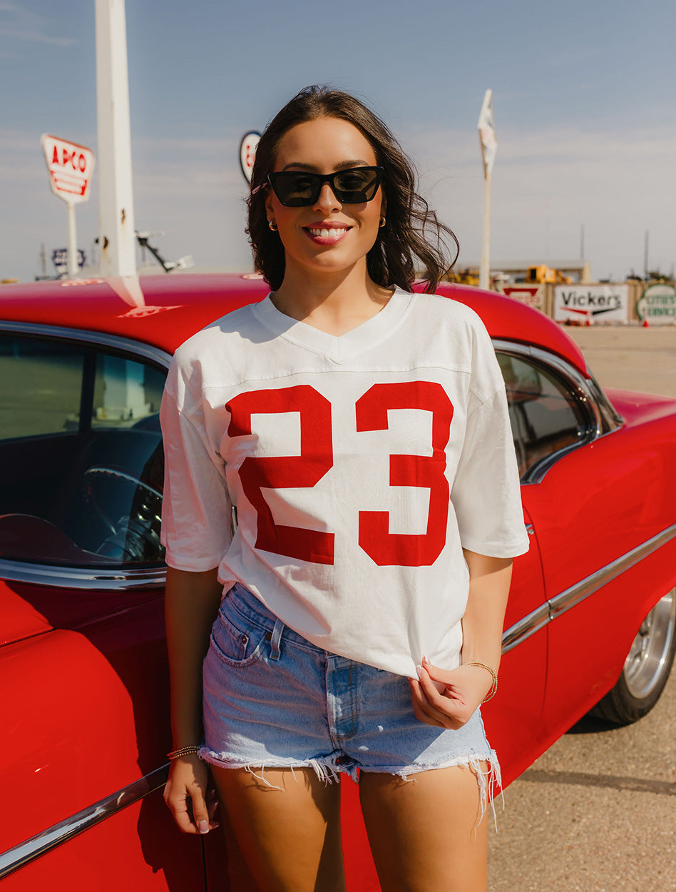 Texas Tech Hype & Vice Football Oversized T-Shirt