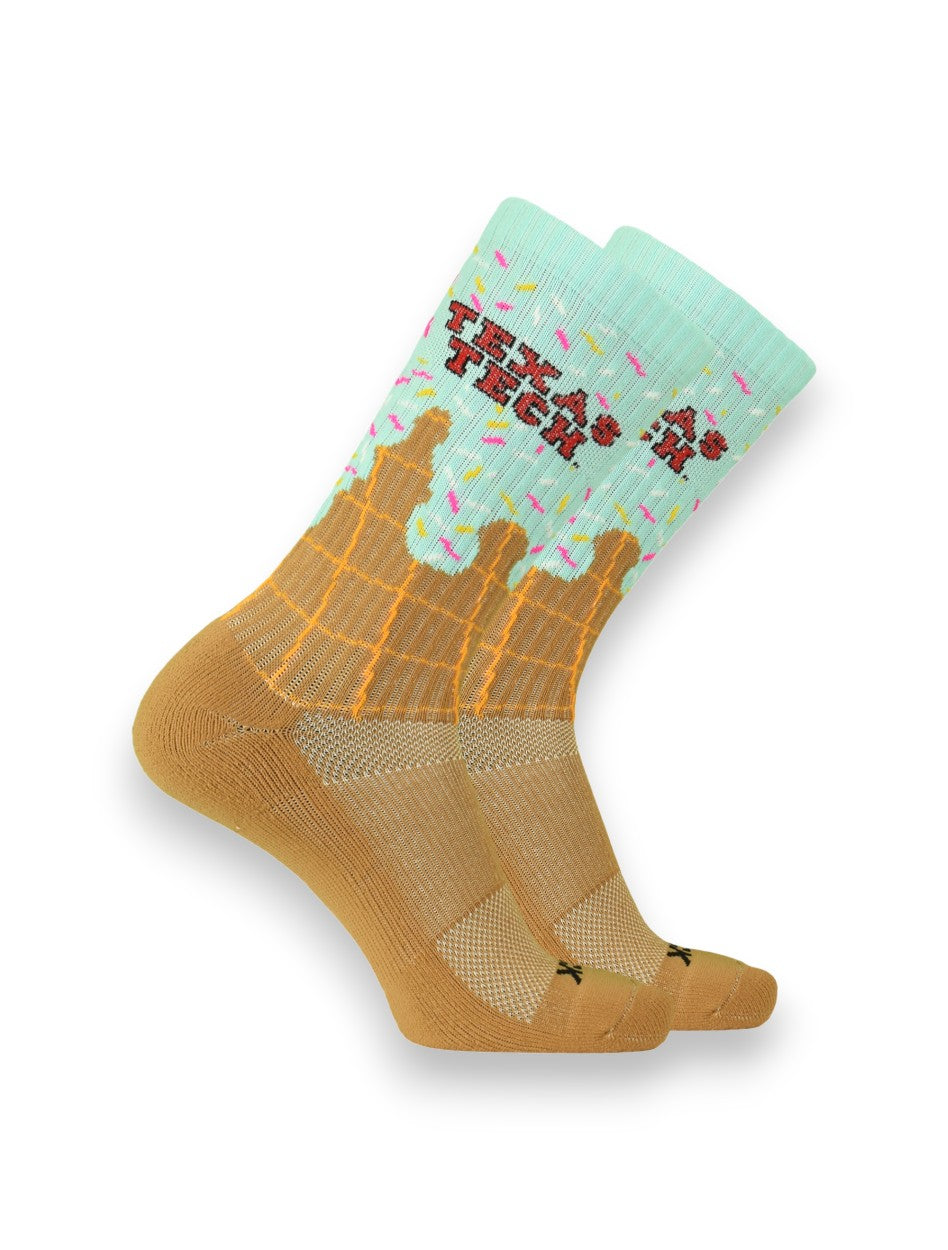 Texas Tech "Ice Cream" Crew Socks