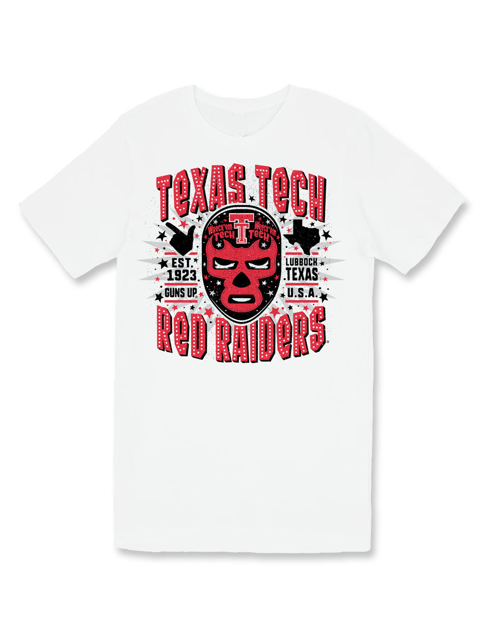 Texas Tech Men's Clothing
Texas Tech Women's Clothing
Texas Tech Men's T-Shirts
Texas Tech Women's T-Shirts
Texas Tech New Products
Texas Tech As Seen On Campus
Texas Tech Short Sleeve T-Shirts
T-ShirtsTexas Tech Luchador shirt, Texas Tech Red Raiders mask shirt, Texas Tech wrestling mask tee, Texas Tech retro graphic tee, Red Raiders lucha shirt, Texas Tech vintage T-shirt, Texas Tech streetwear shirt, Texas Tech football tee, Texas Tech heritage shirt, Texas Tech game day shirt, Red Raiders fan apparel, T