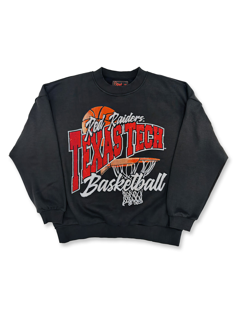 Texas Tech "OG Basketball" Rhinestone Crewneck Sweatshirt