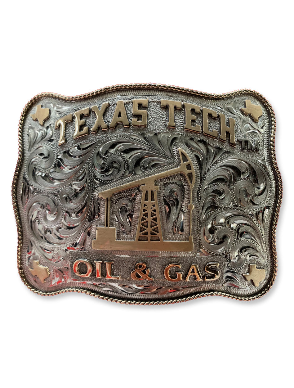 Texas Tech Oil & Gas Special Edition Belt Buckle – Red Raider Outfitter