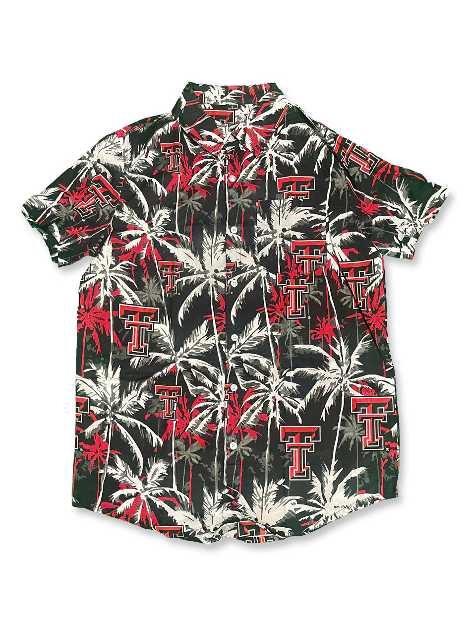 Texas Tech "Palm Tree" Team Color Button Down Shirt