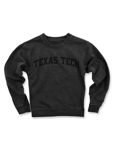 Texas Tech Pigment Dyed Kids Crewneck Sweatshirt