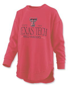 Texas Tech Press Box "Silverton" Poncho Longsleeve Vitange Fleece