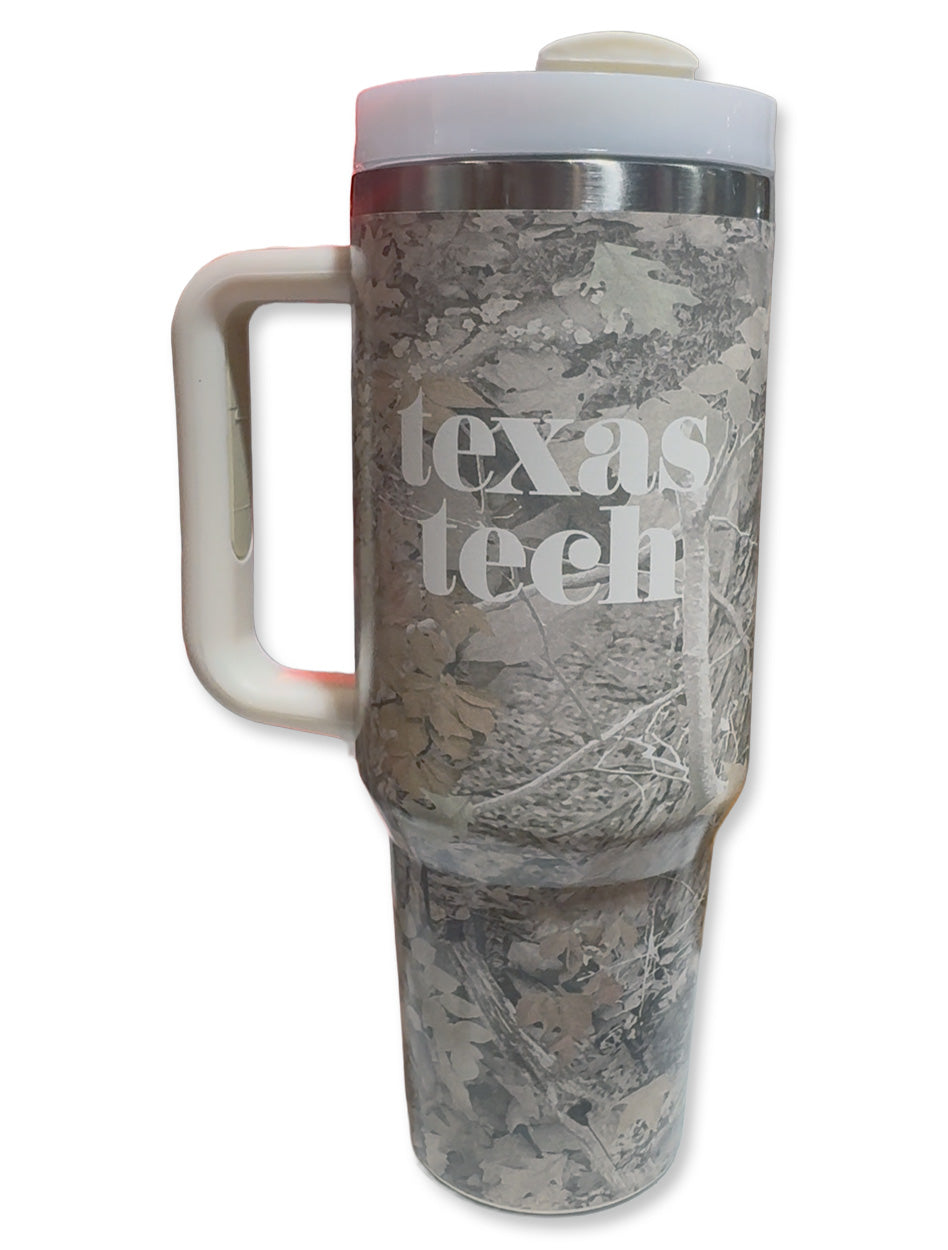 Texas Tech "Pristine" Washed Camo 2.0 40oz Tumbler