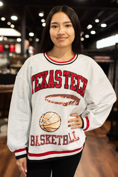 Texas Tech Queen of Sparkes Basketball Sweatshirt