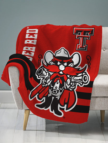 Texas Tech Raider Red Sleep Squad 60 x 80 Throw