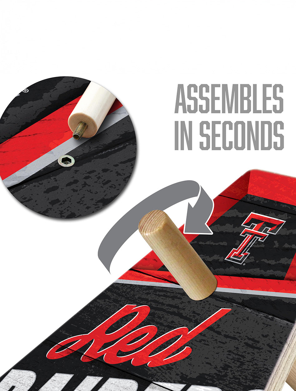 exas Tech GIFTS
Texas Tech Boredom Busters
Texas Tech New Products
Weberous For Development
Texas Tech Red Raiders Ring Toss Game
Official Texas Tech tailgate game
Red Raiders backyard game
Texas Tech party game
Texas Tech indoor outdoor game
Texas Tech portable game set
Ring toss game for college fans
Texas Tech alumni gift idea
NCAA licensed Texas Tech games
Game day Red Raiders fun