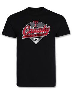 Texas Tech "Softball Canady Script" Short Sleeve Short Sleeve T-Shirt