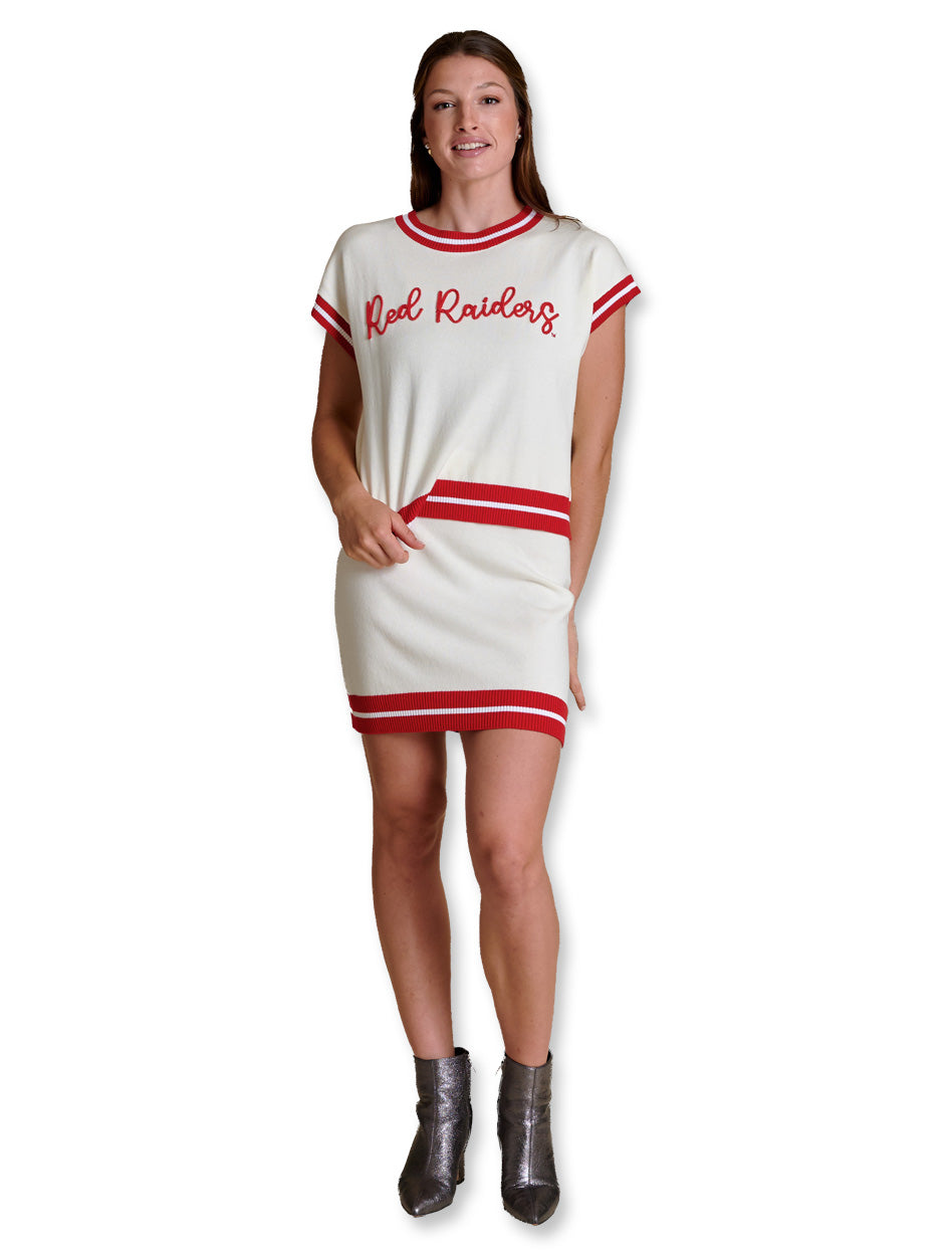 Texas Tech Women's Clothing
Texas Tech New Products
Weberous For Development
Texas Tech Stewart Simmons sweater, Texas Tech varsity sweater, Red Raiders embroidered sweater, Texas Tech women’s game day apparel, Texas Tech Stewart Simmons varsity knit, Texas Tech embroidered Red Raiders sweater dress, Stewart Simmons Texas Tech women’s fashion