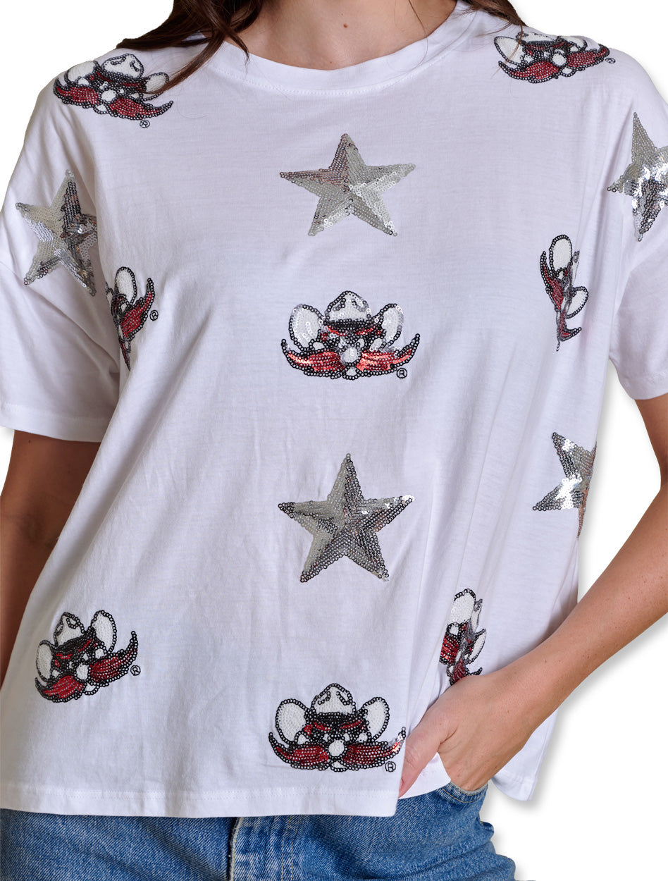 Texas Tech Women's Clothing
Texas Tech Women's Fashion Tops
Texas Tech New Products
Weberous For DevelopmentTexas Tech sequin tee, Texas Tech Stewart Simmons top, Texas Tech boxy tee, Texas Tech women’s game day shirt, Red Raiders sequin top, Texas Tech oversized tee, Stewart Simmons Texas Tech apparel, Texas Tech sequin fashion