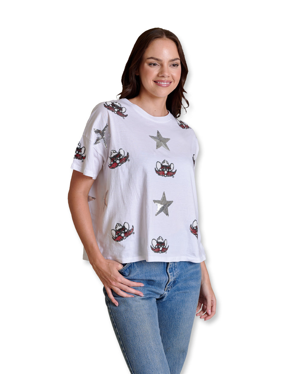Texas Tech Women's Clothing
Texas Tech Women's Fashion Tops
Texas Tech New Products
Weberous For DevelopmentTexas Tech sequin tee, Texas Tech Stewart Simmons top, Texas Tech boxy tee, Texas Tech women’s game day shirt, Red Raiders sequin top, Texas Tech oversized tee, Stewart Simmons Texas Tech apparel, Texas Tech sequin fashion
