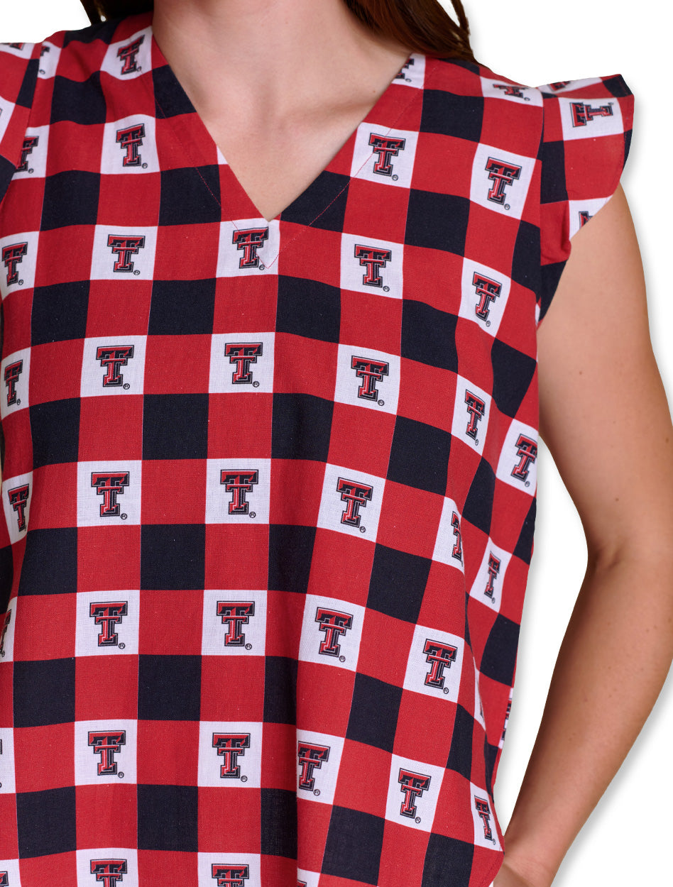Texas Tech Women's Clothing
Texas Tech Women's Fashion Tops
Texas Tech New Products
Stewart Simmons gingham tank, Texas Tech women’s ruffle tank, Red Raiders game day top, Texas Tech gingham blouse, Stewart Simmons Texas Tech apparel, Texas Tech sleeveless ruffle top, Texas Tech women’s gingham shirt, Red Raiders stylish game day wear, Texas Tech summer tank, official Texas Tech women’s clothing.