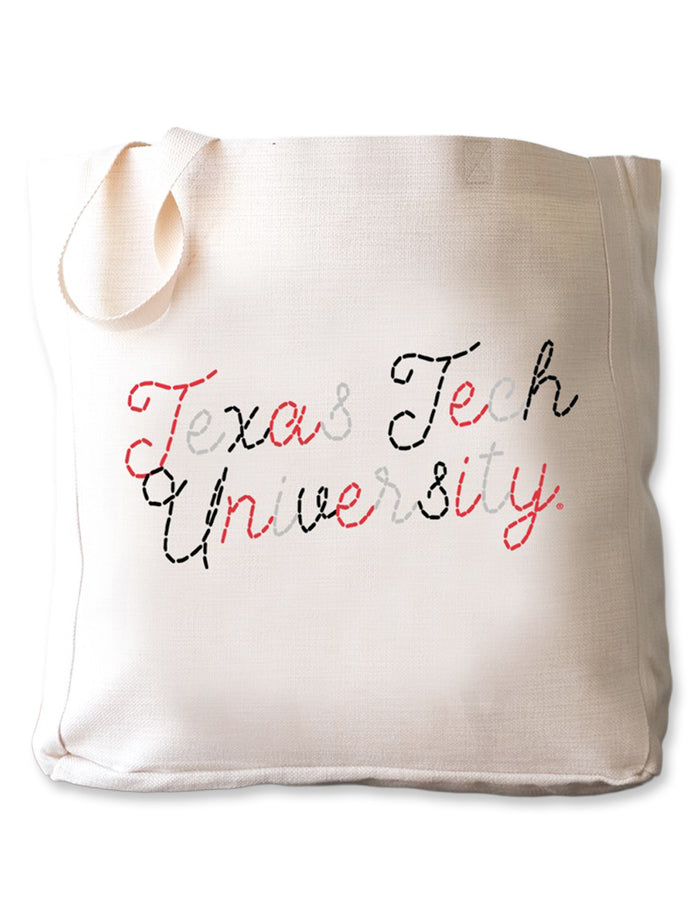 Texas Tech "Stitched Script" Tote