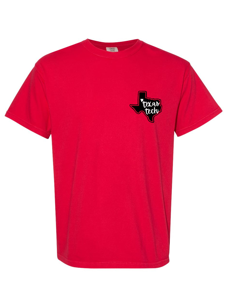 Texas Tech Men's Clothing
Texas Tech Women's Clothing
Texas Tech Men's T-Shirts
Texas Tech Women's T-Shirts
Texas Tech New Products
Texas Tech As Seen On Campus
Texas Tech Short Sleeve T-Shirts
Women's Short Sleeve T-Shirts
T-ShirtsTexas Tech JC t-shirt, Texas Tech graphic tee, Red Raiders colorful short sleeve shirt, Texas Tech fun gameday tee, Texas Tech western-inspired graphic shirt, Wreck ’Em Texas Tech t-shirt, Texas Tech trendy fan tee, Texas Tech 1923 heritage shirt