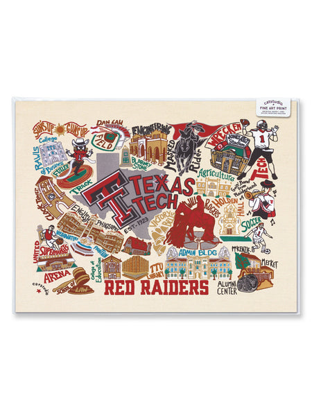 Texas Tech University Collegiate Fine Art Print