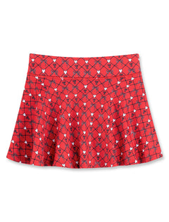 ZooZatz Texas Tech “Bows & Tech Love” Youth Flow Skort