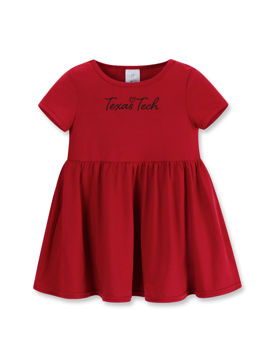 Texas Tech Zoozatz "Loving Me" Toddler Dress