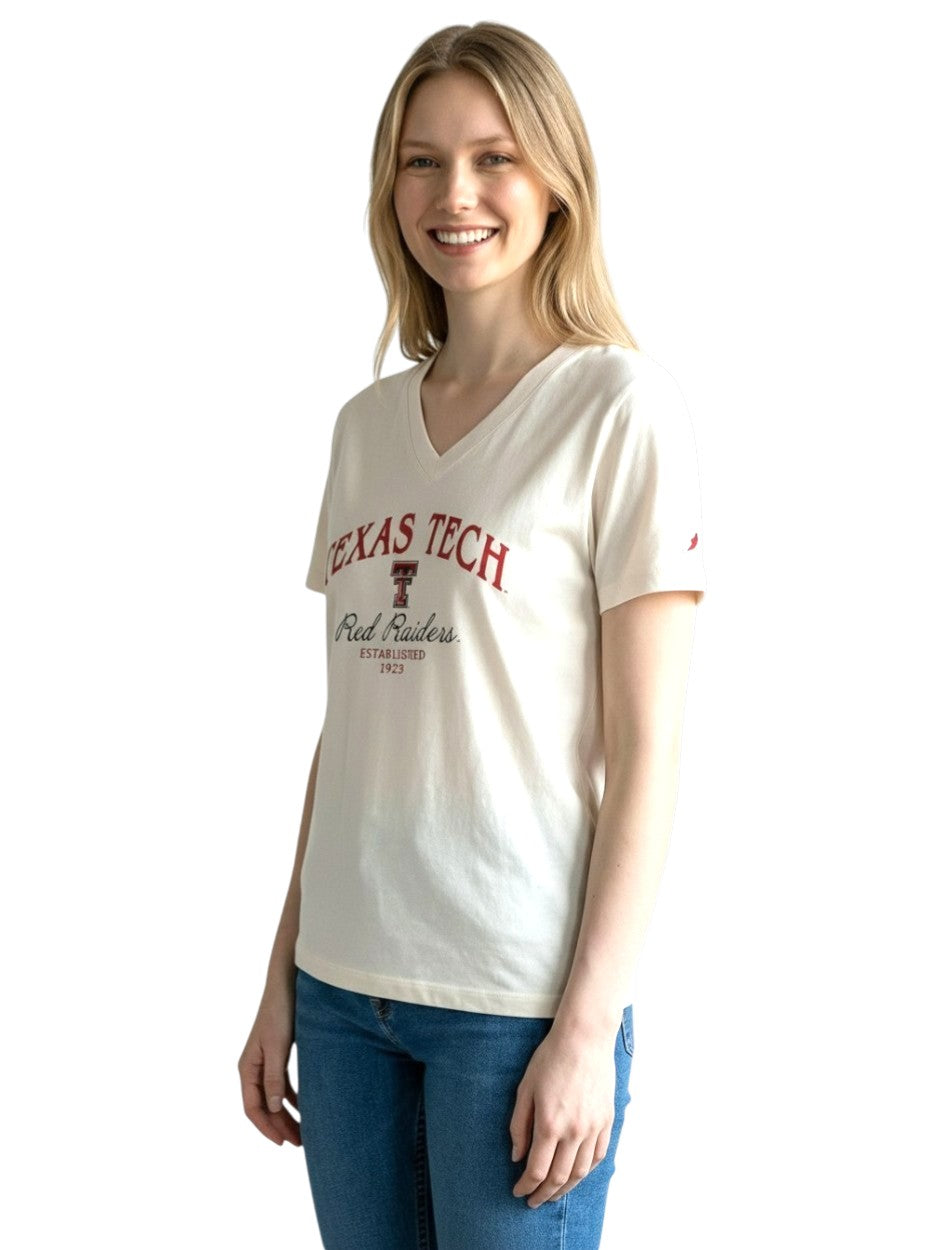 Texas Tech "Rum & Coke" Boyfriend V-Neck Tee