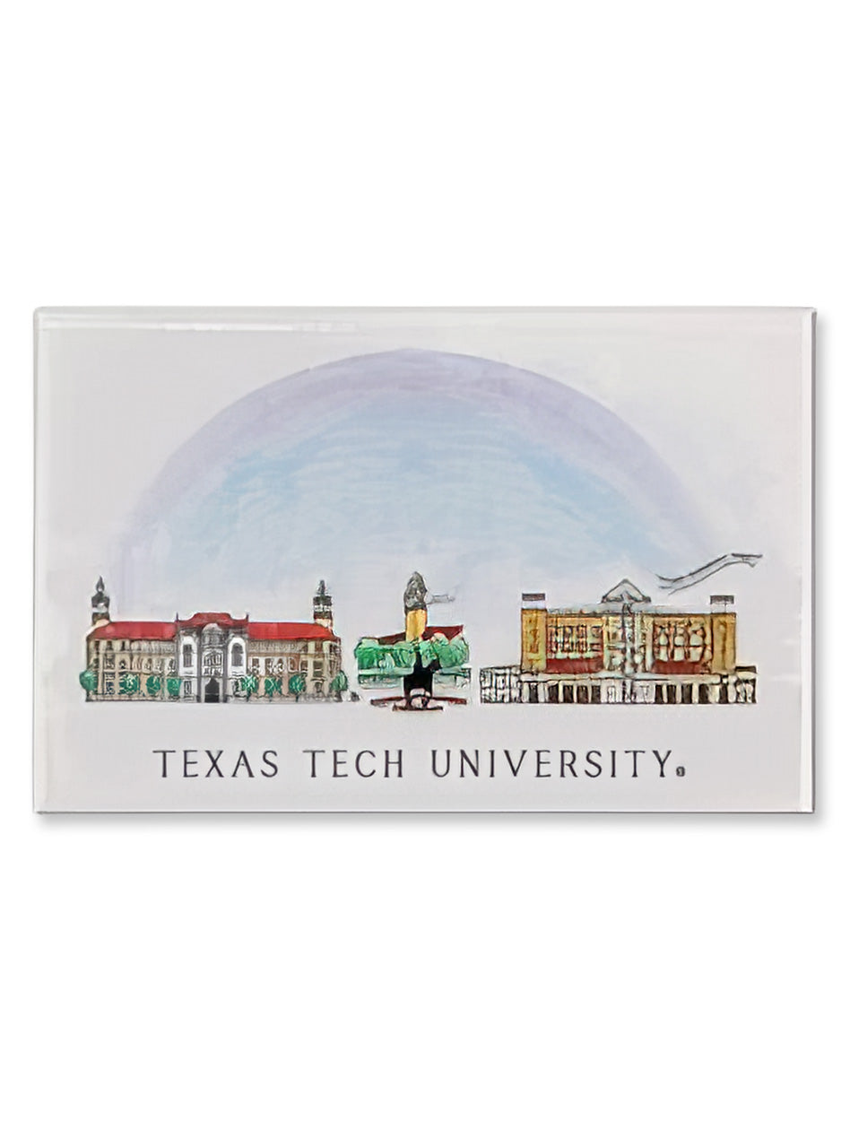 Texas tech "Skyline" Magnet