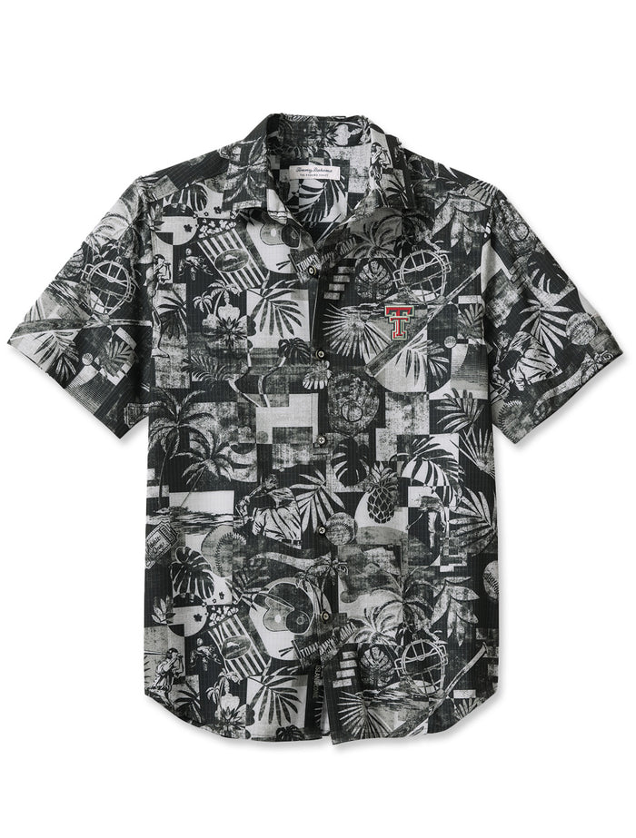 Tommy Bahama Texas Tech "Bahama Coast Baseball Medley" Short Sleeve Button Down
