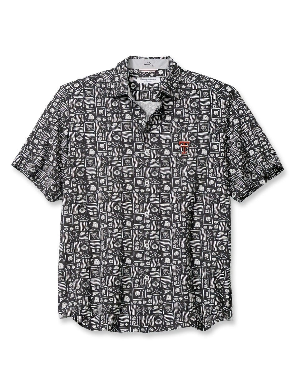 Texas Tech Tommy Bahama Nova Wave Ballpark Batik Button Down