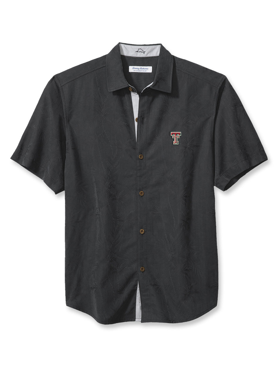 Tommy Bahama Texas Tech "Sport Coconut Point Palm Vista" Camp Shirt