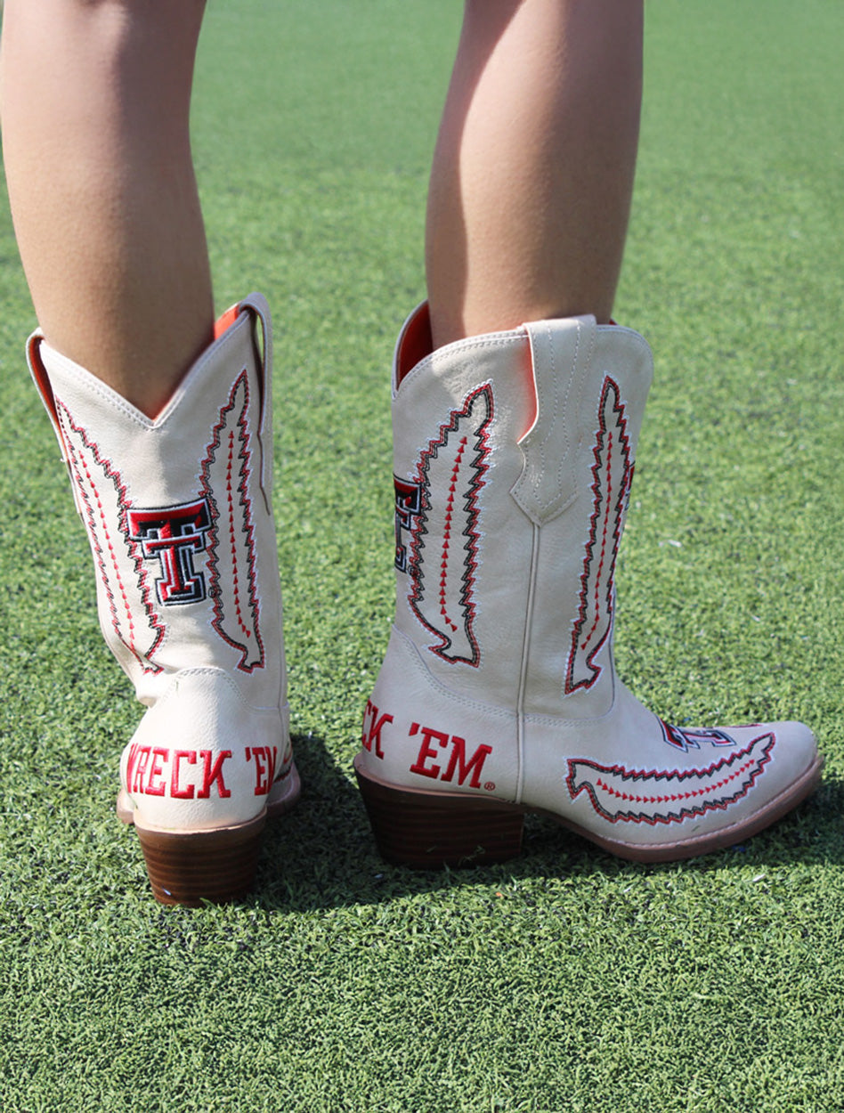 Texas Tech Women's Clothing
Texas Tech Gameday & Tailgating
Texas Tech New Products
Weberous For Development
Texas Tech cowboy boots
Texas Tech Wreck 'Em boots
Red Raiders western boots
Texas Tech embroidered boots
Texas Tech fan cowboy boots
Women's Texas Tech boots