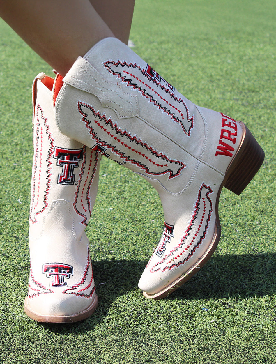 Texas Tech Women's Clothing
Texas Tech Gameday & Tailgating
Texas Tech New Products
Weberous For Development
Texas Tech cowboy boots
Texas Tech Wreck 'Em boots
Red Raiders western boots
Texas Tech embroidered boots
Texas Tech fan cowboy boots
Women's Texas Tech boots
