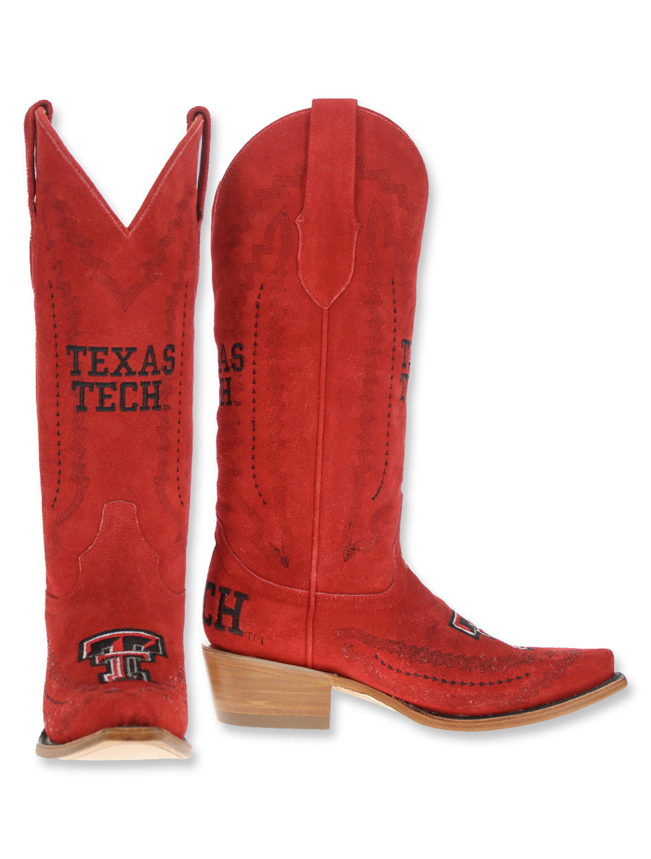 Vaccari Texas Tech "Nora" Suede Boot