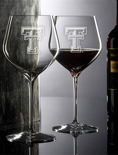 Waterford Texas Tech Elegance Cabernet Sauvignon Wine Glasses