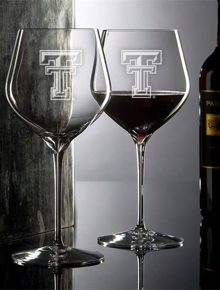 Waterford Texas Tech Elegance Cabernet Sauvignon Wine Glasses