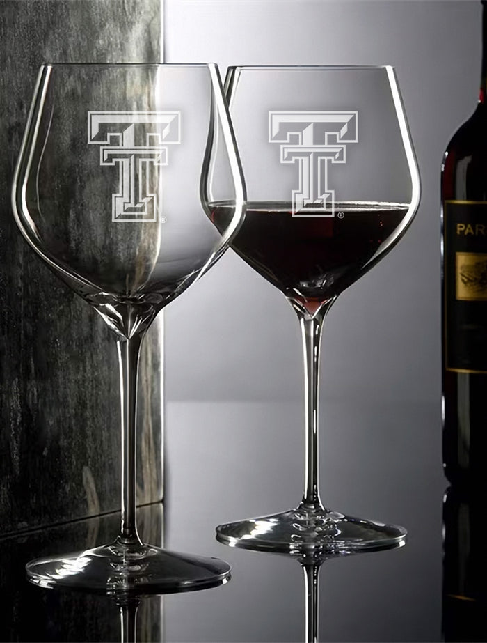Waterford Texas Tech Elegance Cabernet Sauvignon Wine Glasses
