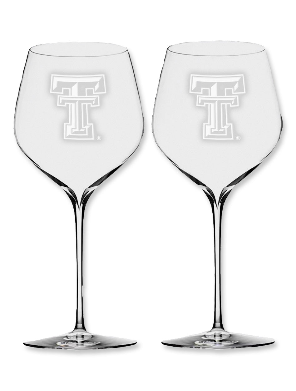 Waterford Texas Tech Elegance Cabernet Sauvignon Wine Glasses