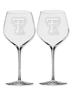 Waterford Texas Tech Elegance Cabernet Sauvignon Wine Glasses