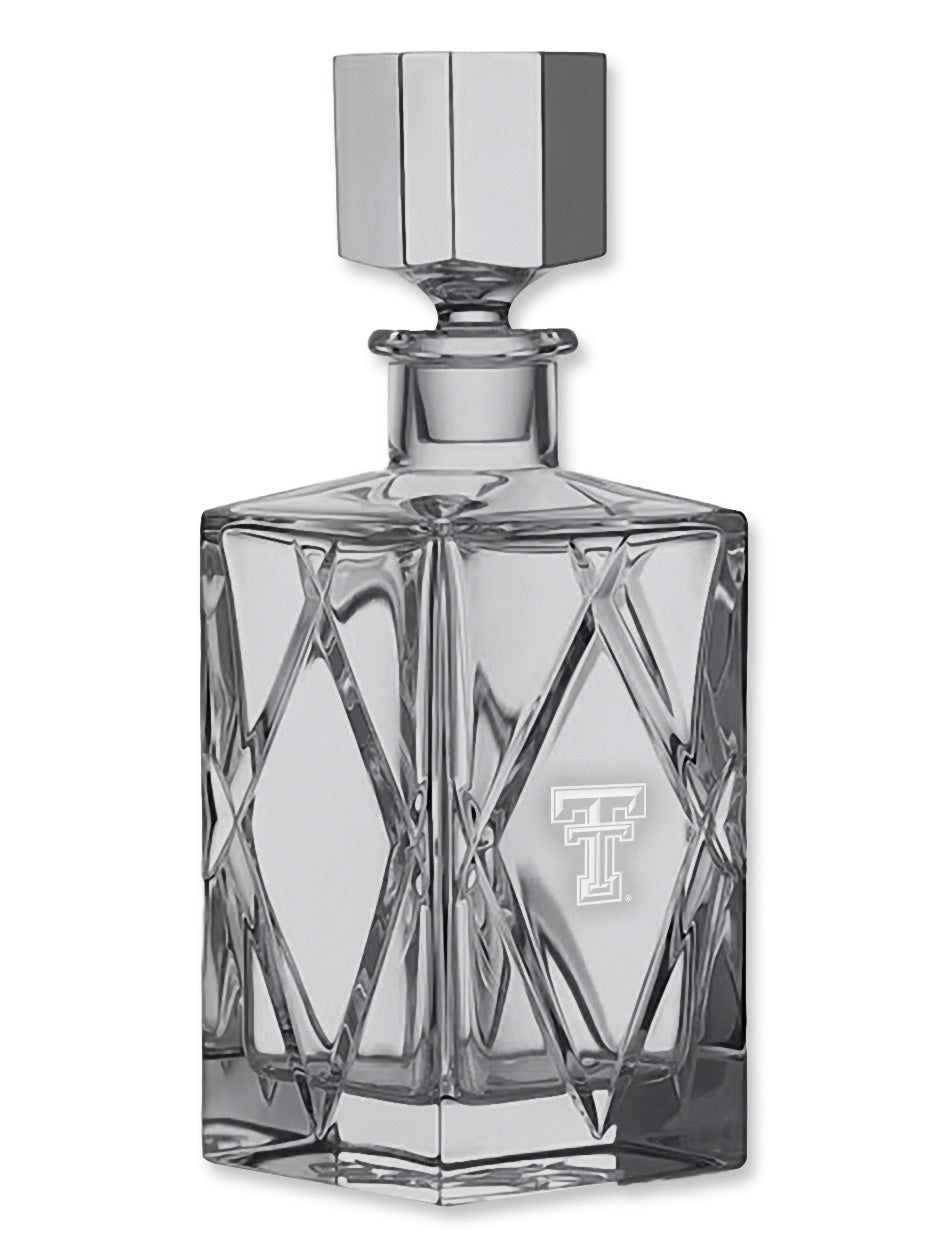 Waterford Texas Tech Olann Short Stories Crystal Decanter