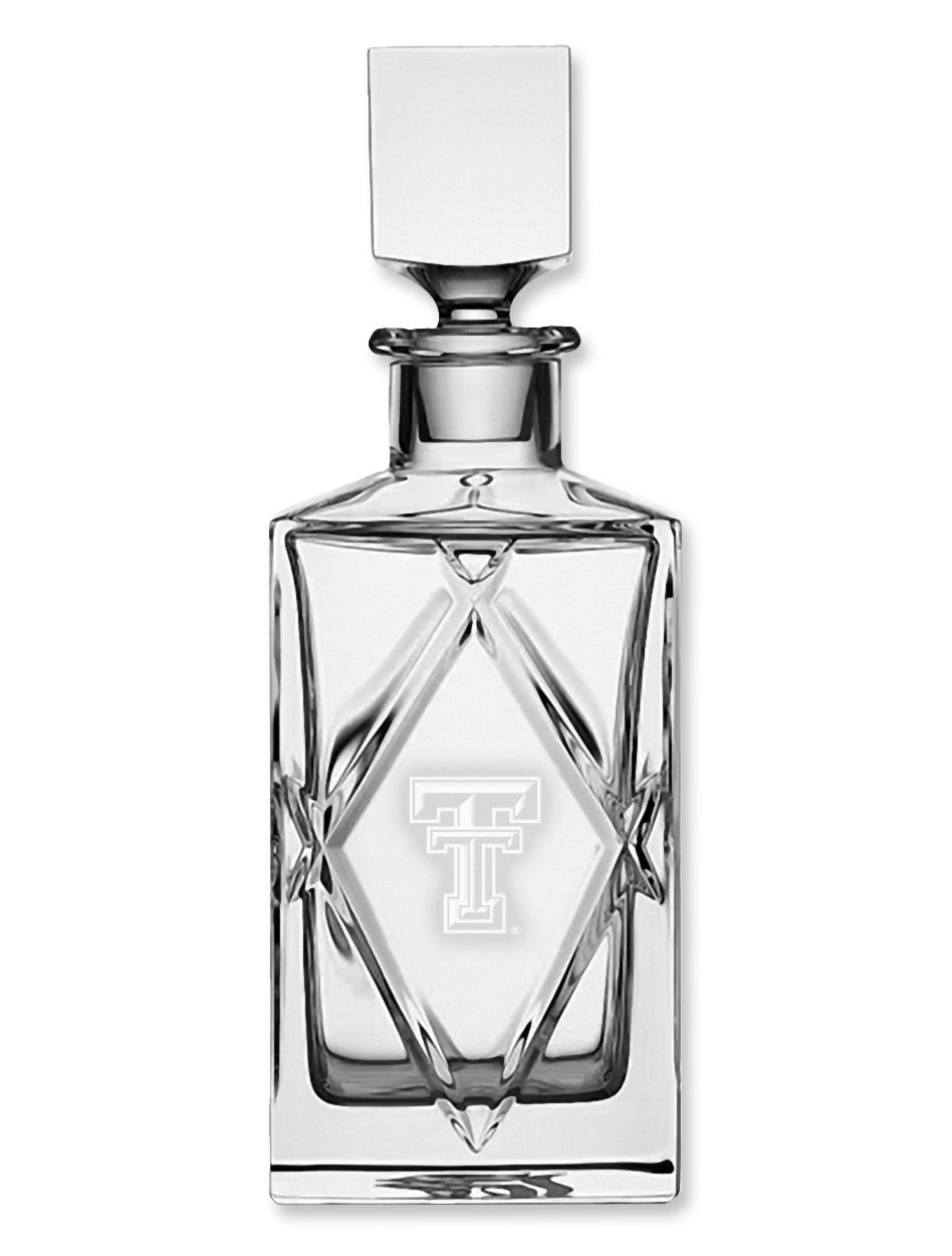 Waterford Texas Tech Olann Short Stories Crystal Decanter
