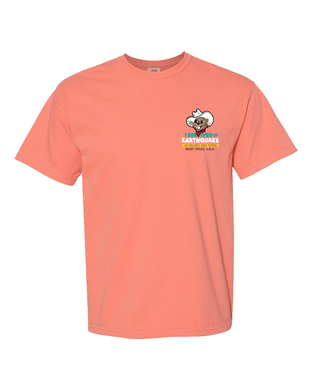 World Famous Prairie Dog Town "Quake Town" Comfort Colors T-Shirt