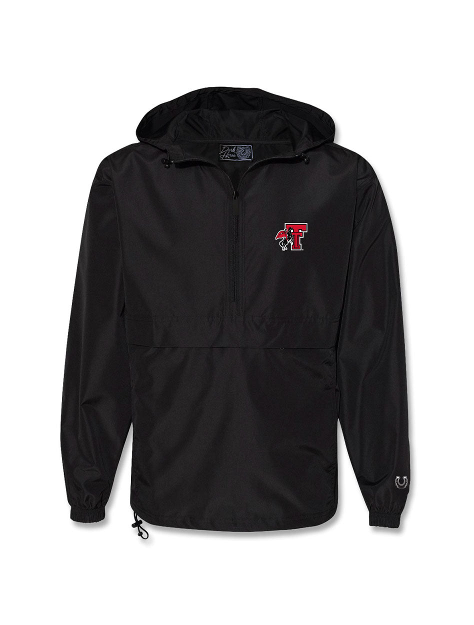 YOUTH Texas Tech Dark Horse "Pack N Go" TB Rearing Rider Pullover
