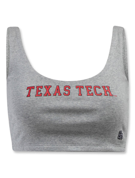 Hype & Vice Texas Tech "Scoop Neck" Crop Top