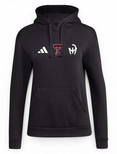 Adidas Texas Tech "Mahomes x Adidas" Women's Fleece Hood – Front view